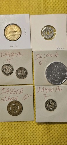 20, Different Vintage Mixed Transit Token Lot. See Photos ~ Our B1686 - Picture 8 of 10