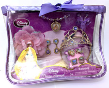 Disney Store Tangled Rapunzel Crown Jewelry Hair Earrings Rings Necklace Set New