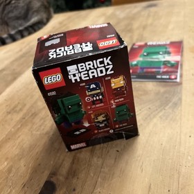 Lego Brick Headz 41590 Iron Man w/ Instruction Booklet & Hulk 41592 W/ Box