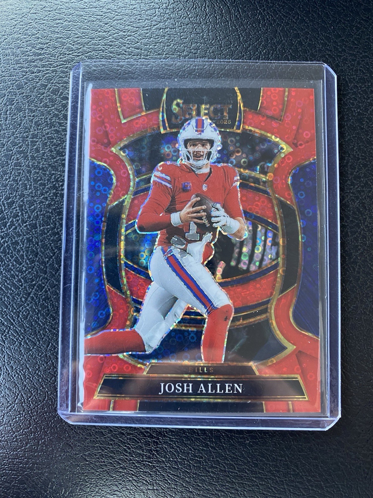 2025 Panini Select- Josh Allen Concourse Red Disco 36/49 Color Match