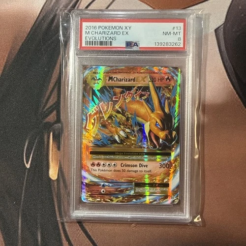 M Charizard EX Evolutions Holo PSA 8 13/108