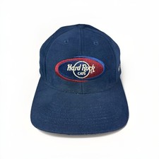 Vintage Hard Rock Cafe Myrtle Beach Hat Dark Blue Strapback 100 Cotton Cap
