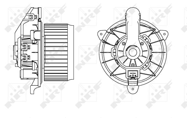 Für NRF 34166 INTERIOR BLOWER