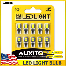 AUXITO LED T10 168 2825 194 License Plate Light Bulbs 6000K WATERPROOF White