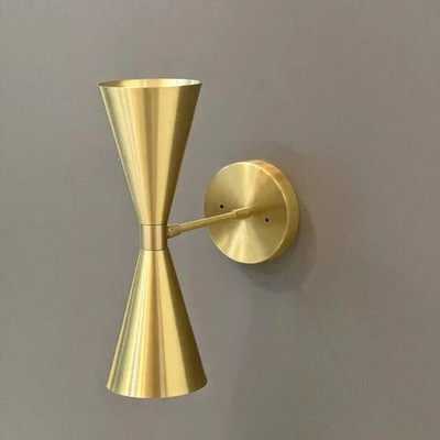 Mid Century Brass Wall Sconce Wall Light Celing Lamp Modern Fixture X-mass Gift