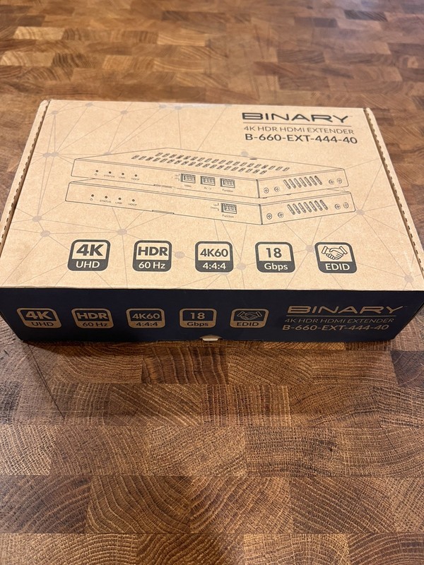 Binary 4k HDR HDMI Extender B-660-EXT-444-40 New In Box