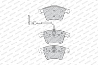 Ferodo Bremsbelagsatz Scheibenbremse Premier ECO Friction FVR1643 FüR VW T5 7HM