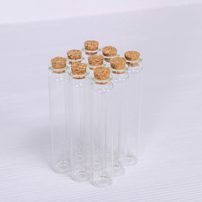 6 Pcs 30Ml Clear Glass Bottles with Cork Stoppers, Mini Glass Vials, Jars with C