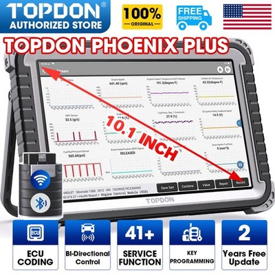 Topdon Phoenix Plus Bidirectional Car Diagnostic Scanner E-CU Coding Topology