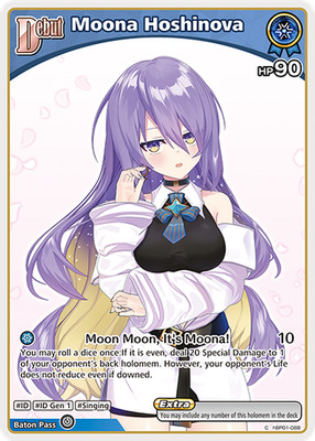 Moona Hoshinova C hololive OCG hBP01-088 Blooming Radiance ENGLISCH