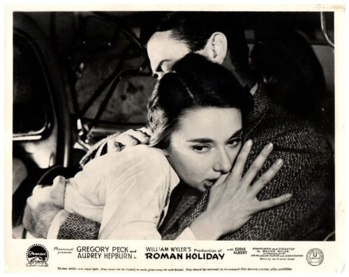 Römischer Urlaub Original britische Lobbykarte 1953 Gregory Peck Audrey Hepburn selten - Bild 1 von 1