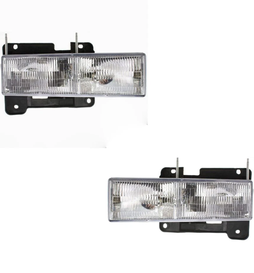 Headlights For GMC Truck Suburban Yukon 1994-1998 Signals Reflectors Tail Lights - Image 2 of 4