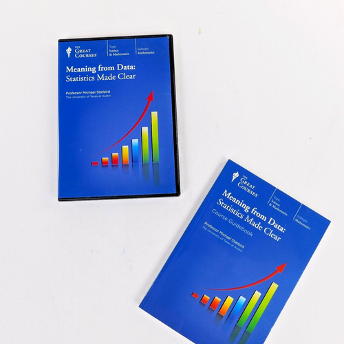 Great Courses : Meaning from Data, Statistics Made Clear, 4-DVDs & Guidebook