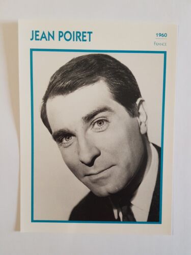 JEAN POIRET - CARTE FICHE CINEMA PORTRAIT DE STAR - Photo 1/2
