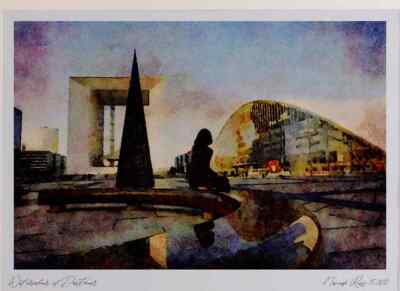 804022 Place De La Concorde New Arc De Triomphe Paris France Ltd Ed A3 Wa