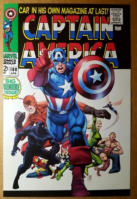 Captain America Thor Black Panther Avengers Marvel Comics Poster