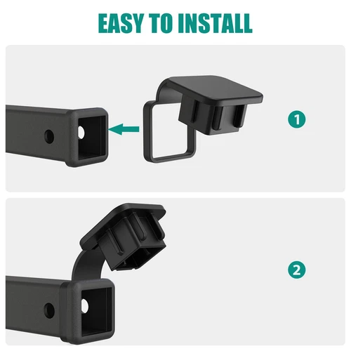 Universal Tow Trailer Hitch Cover Plug 2" Trailer Hitch Receiver Cover Plug - Picture 3 of 12