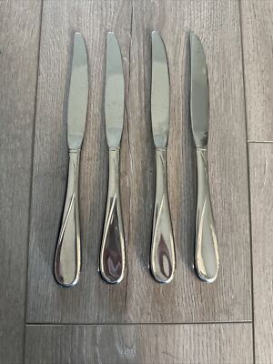 4 PCs ONEIDA Stainless FLIGHT RELIANCE Dinner Knives