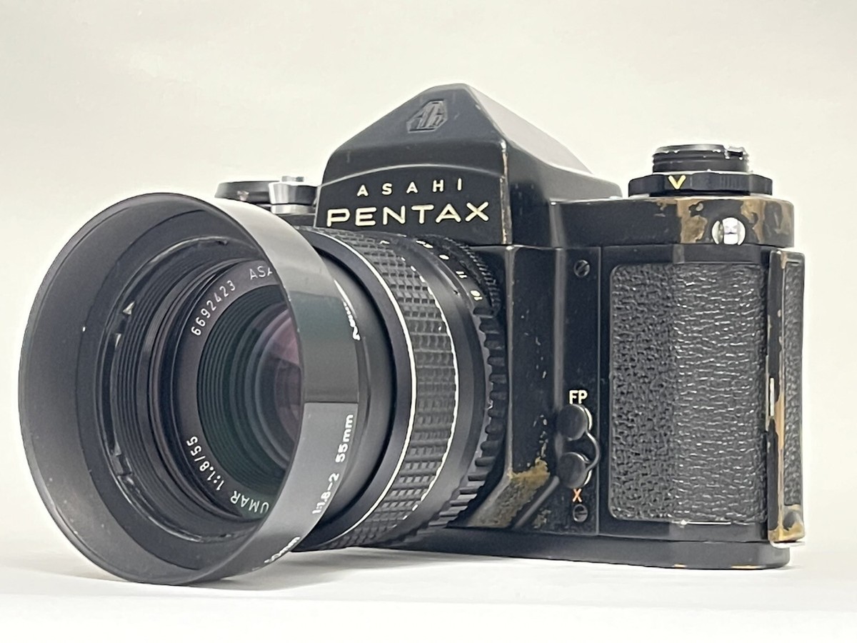 ASAHI PENTAX SV 本体 SMC TAKUMAR 55mm F1.8 Rare [Original BLACK] Pentax SV Film Camera SMC Takumar 55mm f1.8