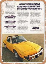 METAL SIGN - 1977 Fiat X1 9