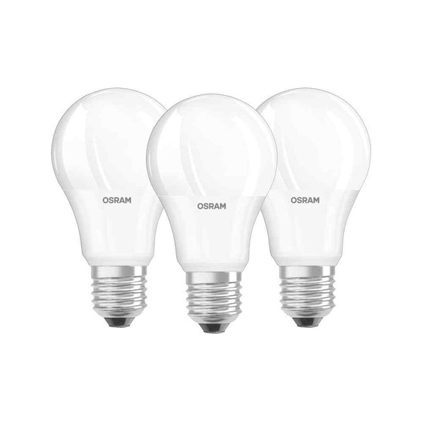 3Er-Pack Osram Base E27 A Led Lampe 10W 1060Lm 2700K Warmweiss Wie 75W-image