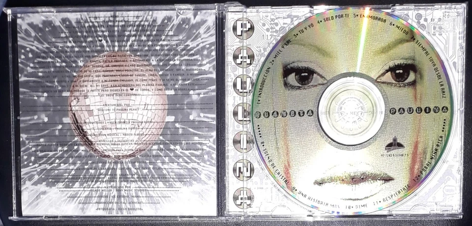 Paulina Rubio Planeta Paulina Very Good Used Spanish CD 1996 - Image 3 of 3