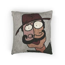 People Pillows 17x18  Titled “Zigfried Willis” Pop Art Superhero Pillow