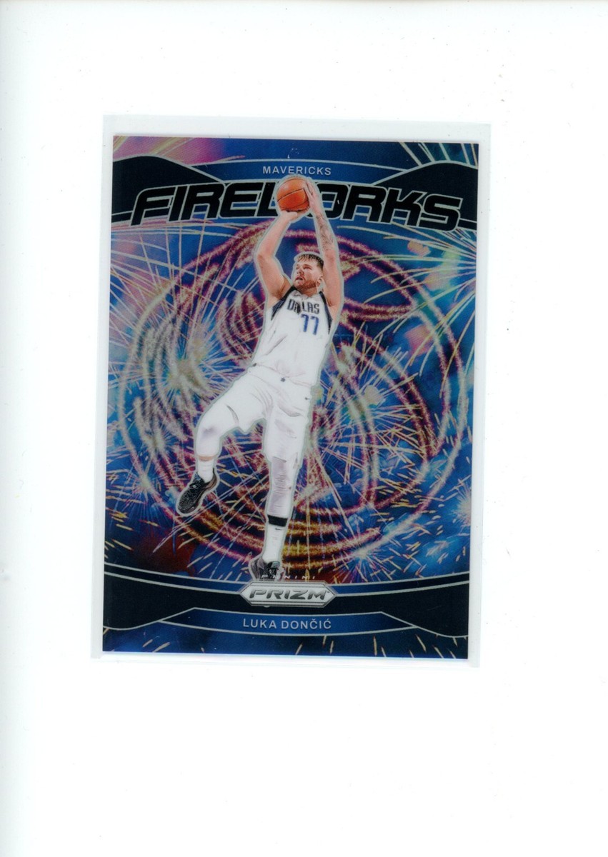 2024-25 Panini Prizm Luka Doncic #1 Fireworks Black Prizm 1