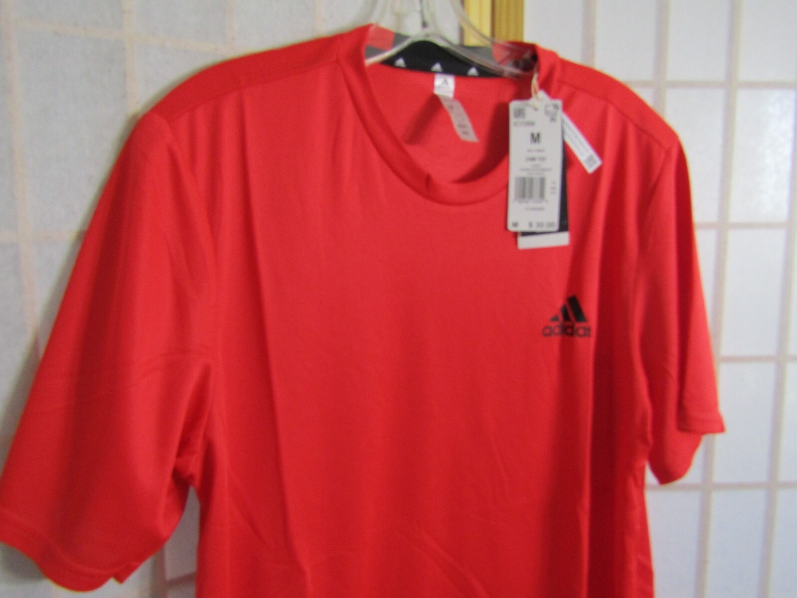 NWT adidas D4M Tee Aeroready Red/BLK Logo Short Sleeve T-Shirt Unisex Size L thumbnail 3