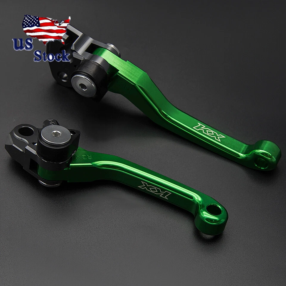 Palancas de embrague de freno verde para moto cnc para Kawasaki KX65 KX85 2000-2021 2020 Foto 2 de 4