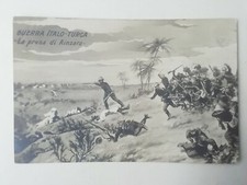 CARTOLINA GUERRA ITALO TURCA TURCHIA "PRESA DI AIN-ZARA" ASCARI REGNO SAVOIA 