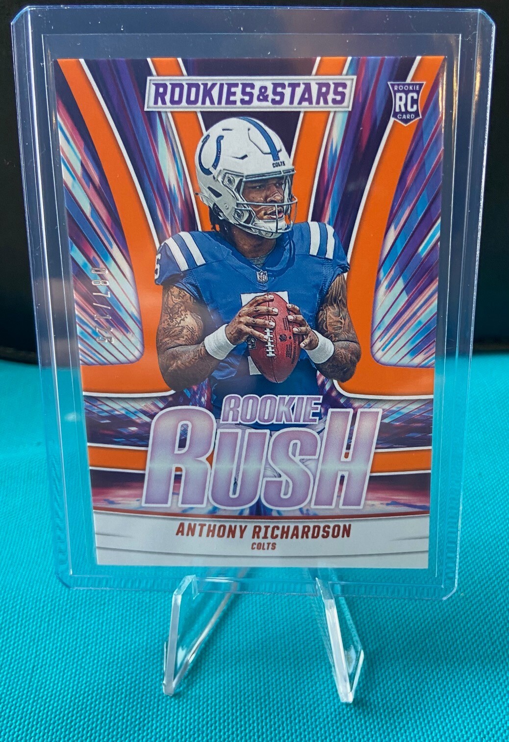 2023 Panini Rookies & Stars Anthony Richardson Orange Rookie Rush /125 #RR-1