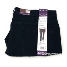 Jachs Mens Pants 40x29 Blue Straight Stretch ...