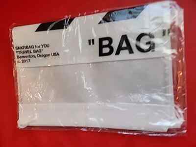 Offwhite Sneaker Bag Easy Travel Hype Designer WHITE BLACK BRAND NEW