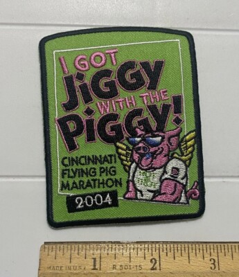 Cincinnati Flying Pig Marathon 2004 Road Race Racing Running Souvenir Patch