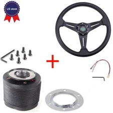 Steering Wheel with Hub Adapter for 1984-2004 Ford Mustang Non-Gt