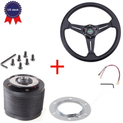 Steering Wheel with Hub Adapter for 1984-2004 Ford Mustang Non-Gt