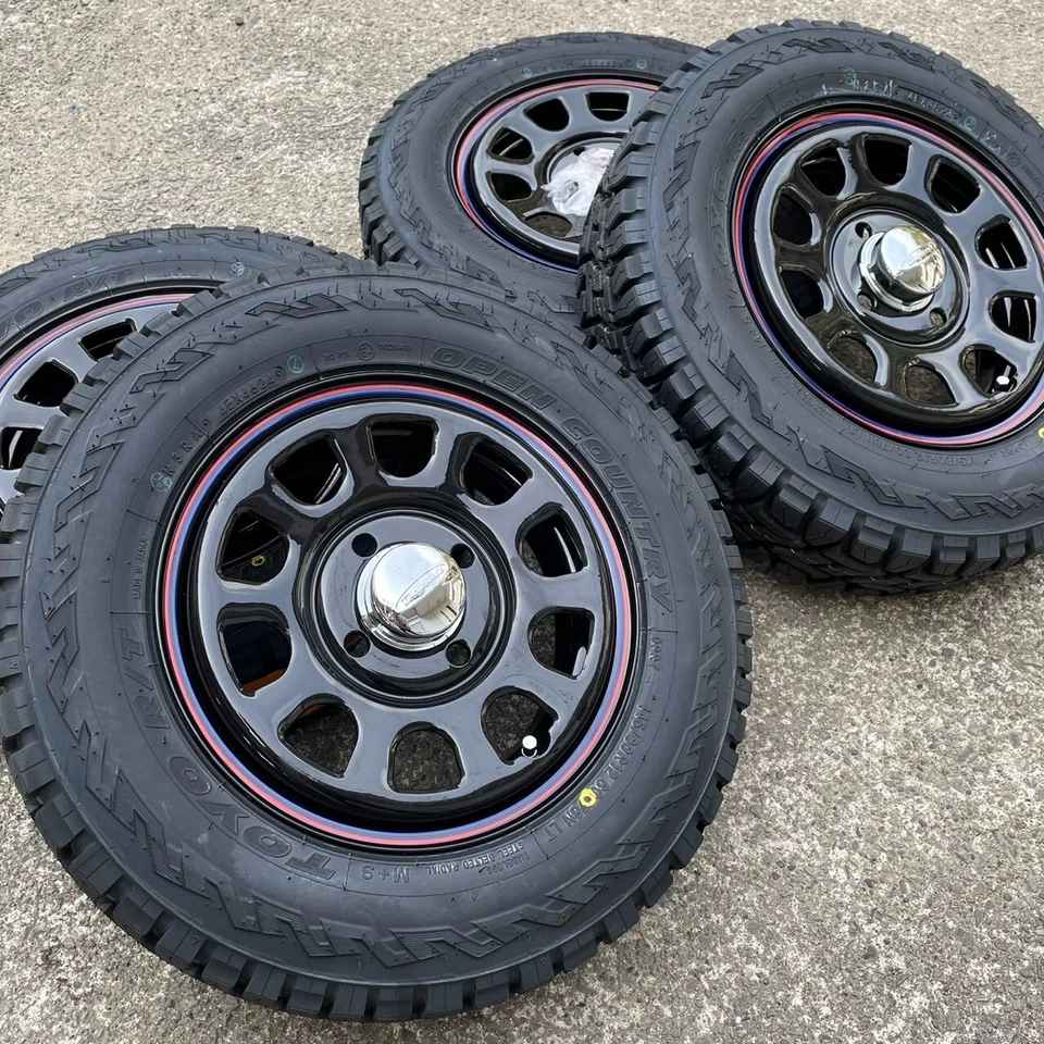 Pre-Order Toyo Tire 145/80R12 DAYTONA Black Steel Wheels Acty Carry Hijet Sambar - Image 3 of 4
