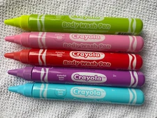 CRAYOLA Scented Body Wash Pens NEW Set of 39 Green, Blue, Pink, Purple, Red!!!!!