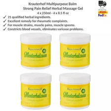 Krauterhof Master Balm Strong Pain Relief for Joint Muscle Pain Varicose Vein x4