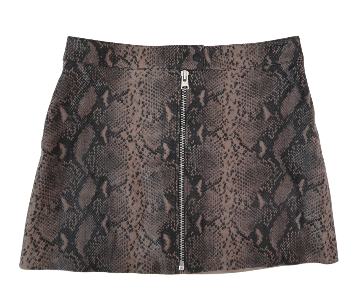 ALL SAINTS Lena Oba snake print leather skirt US 8 UK 12 EU ALL SAINTS Lena Oba snake print leather skirt US 8 UK 12 EU