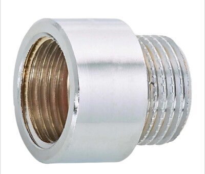 LUX Hahnverlängerung 18,6mm (Rp 1/2'') x 21mm (R 1/2'') x 15mm Messing