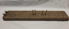 Antique Cribbage Board from CENTRAL ENGINE HOUSE firefighter cribbage board 4275