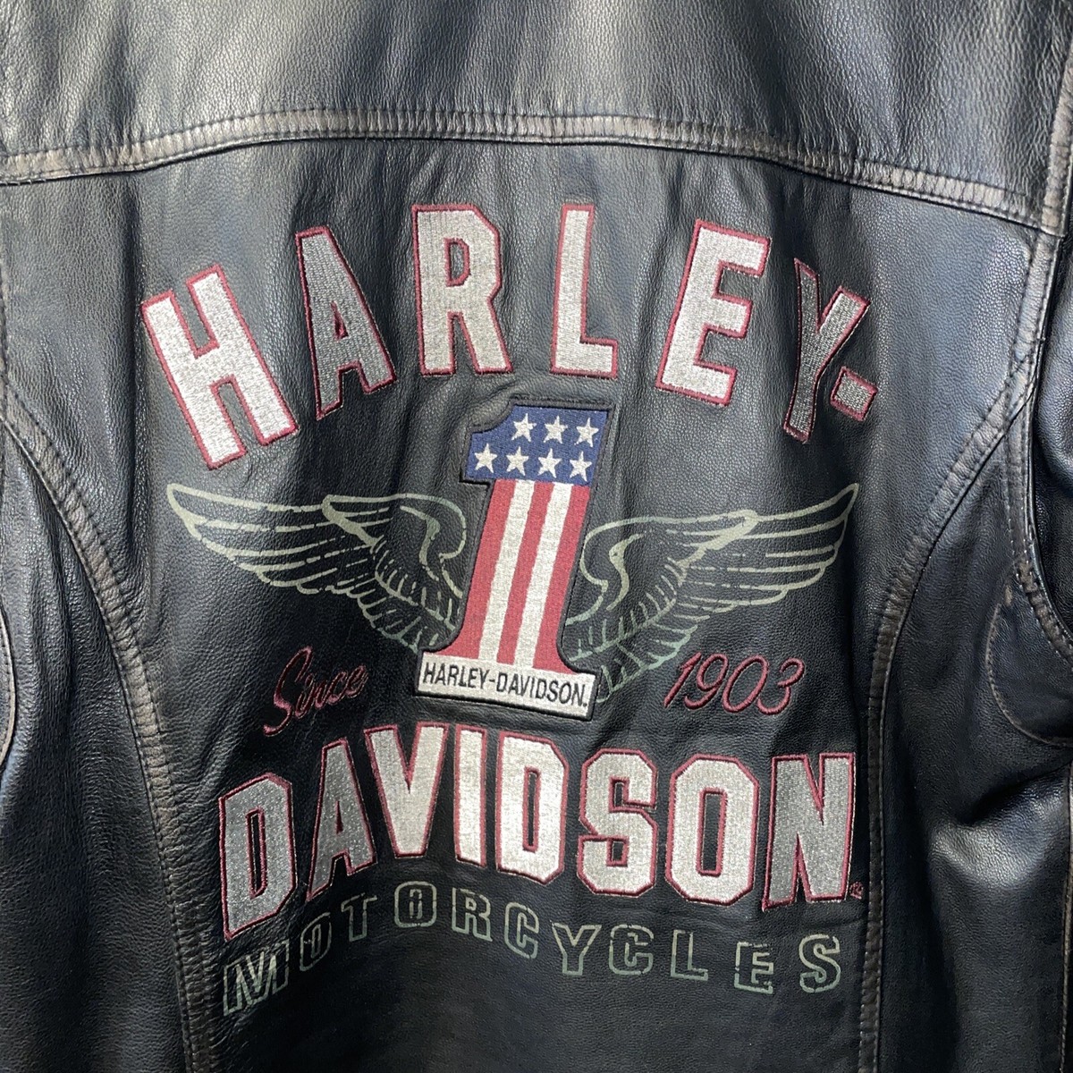 ビンテージ　Harley-Davidsonレザージャケット L ミルウォーキー Vintage Harley Davidson Classic Leather Motorcycle Biker