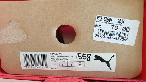 SCONTO 80% Tg. 37 PUMA Scarpe donna Glyde canvas Washed Mid - Nuove - Imagen 6 de 6