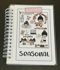 New **Cute 🍂Fall 🍃** Van Stickie mini reusable sticker paper album book