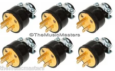 6X Extension Cord Replacement Electrical AC Wall POWER PLUG End Male Connector