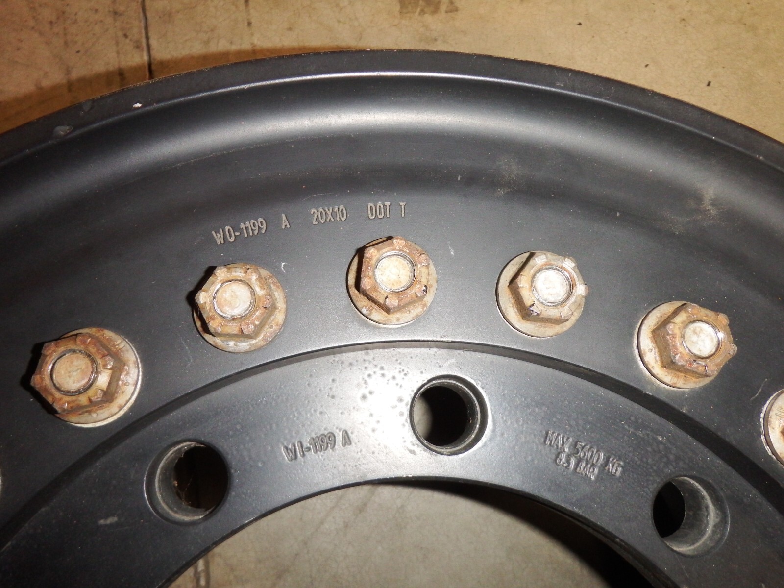 HUTCHINSON MILITARY 20X10 BEADLOCK WHEEL RIM UNIMOG U500 TRUCK DOT T 20