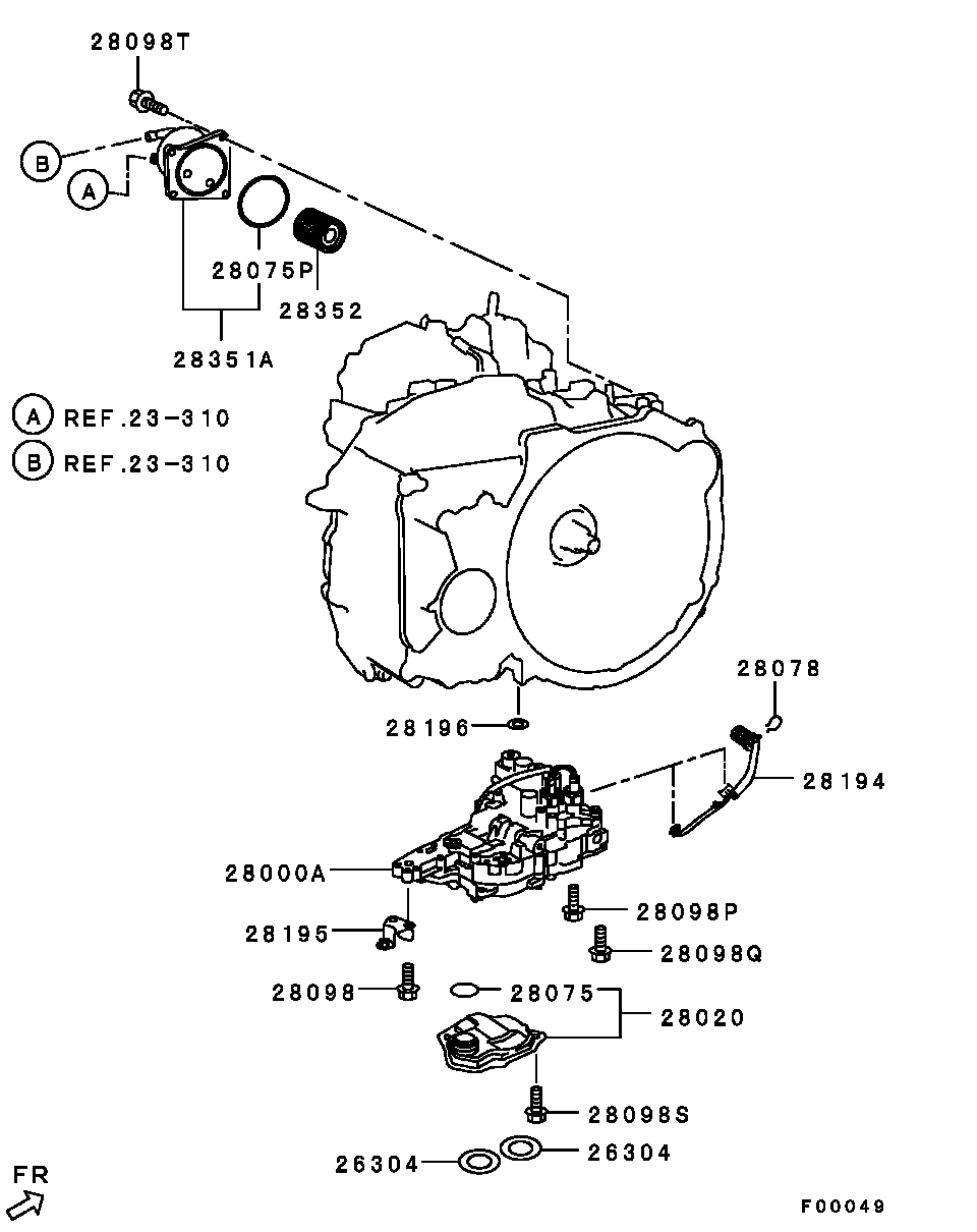 Genuine OEM Mitsubishi Transmission Oil Cooler Assembly 2920a406  