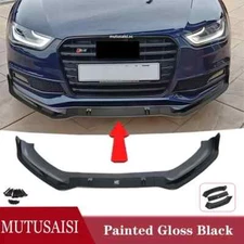 Fit For AUDI A4 S4 A4 S-Line B8 B8.5 2009-2016 Front Bumper Lip Splitter Spoiler